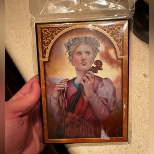 Saint Cecilia Catholic plaque